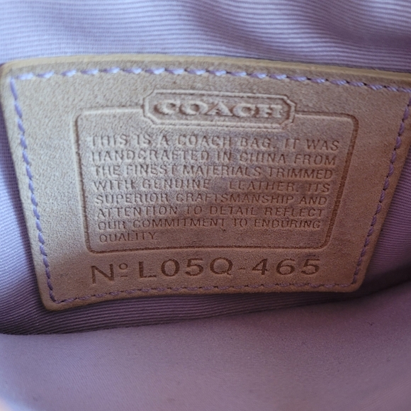 🤩 Vintage Coach Patchwork Pastel Crossbody Bag Serial No. L05Q-465 🤩 - Picture 3 of 10